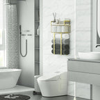 Towel Racks for Bathroom, Bathroom Shelf Over Toilet, Floating Shelves - Image 2