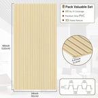 RITOLLO 8-Pack PVC Slat Wall Panels - Image 2