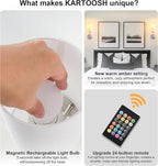 Battery Operated Wall Sconce Set of Two, Wireless Rechargeable Wall Light - Image 4