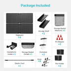 PEGZONE Pegboard Wall Organizer Combination Kit, Overall 33.1"x25.4" Metal - Image 3