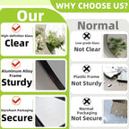 Round Gold Mirror, 30 Inch Circle Gold Mirror, Metal Frame Round Wall Mounted - Image 3