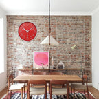 Red Wall Clock 12 Inch Silent Non-Ticking Modern Quartz Wall Clocks Battery - Image 3