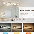 LED Wall Brushed Nickel Vanity Lights - Image 6