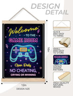 Foritho Neon Welcome to the Game Room Sign Poster Wall Art Framed, Cool Gaming - Image 7