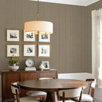 YXTII 20.8" x 393.7" Peel and Stick Wallpaper Grasscloth, Thick Brown Textured - Image 4