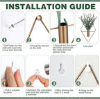 Jexine 4 Pcs Hanging Planters - Image 3
