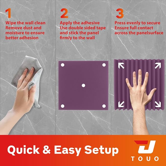 54 Pack Acoustic Panels – Sound Proof Foam Panels - Image 8
