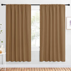 NICETOWN Bedroom Window Curtain Panels, 2 Panels, 62 in x 72 in, Window by NICETOWN