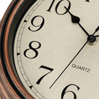 Foxtop Vintage Copper Wall Clock 12 Inch Silent Non Ticking Battery Operated - Image 8