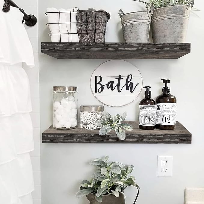 QEEIG Floating Shelves for Wall 23.6" Long - Image 2