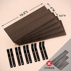 RICHER HOUSE Floating Shelves for Wall Décor, Rustic Wood Wall Mounted Shelves - Image 3
