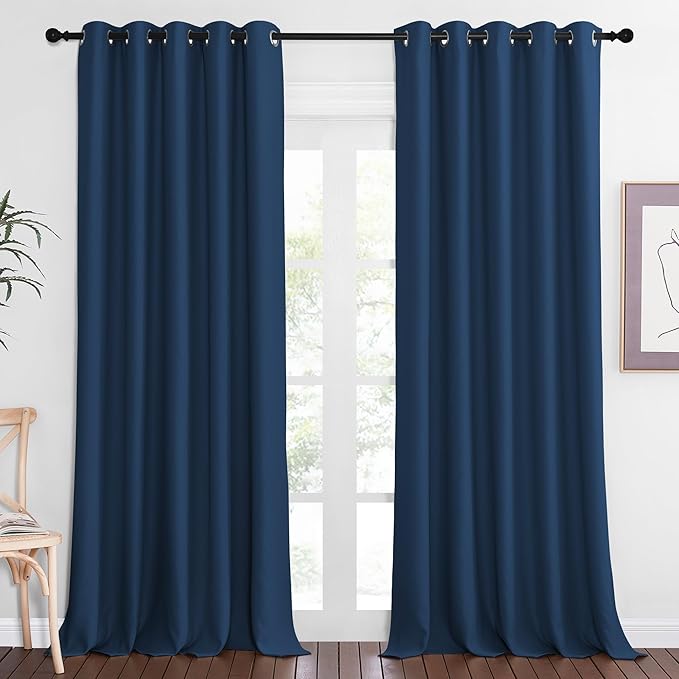 NICETOWN Blackout Curtains 84 Inch Length, Thermal Insulated Curtains by NICETOWN