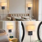 Bedside Wall Lamp for Bedroom, Plug in Wall Sconce - Image 4