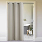 NICETOWN Faux Folding Accordion Doors, Front Door Curtains, Privacy Blackout by NICETOWN