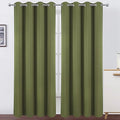 LEMOMO Olive Green Blackout Curtains/52 x 84 Inch Long/Set of 2 Curtain by Lemomo