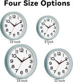 Roymnie Wall Clock Silent Non-Ticking Modern Clock Battery Operated 8 Inch - Image 3
