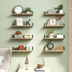 Fixwal Shelves for Room Wall, Width 4.7in Rustic Wood Wall Storage, Floating - Image 7