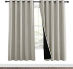 NICETOWN 100% Blackout Window Curtain Panels, Full Light Blocking Drapes - Image 2