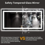 LOAAO 60X30 LED Bathroom Mirror - Image 8