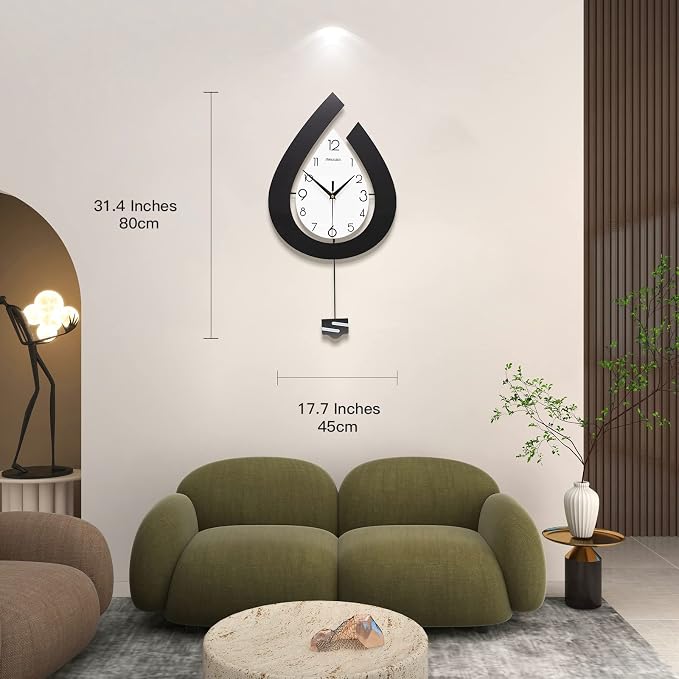 Large Decorative Wall Clock for Living Room Decor Big Pendulum Modern Wall - Image 4