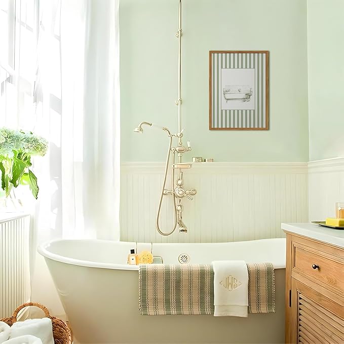 Funny Kids Bathroom Wall Art Cute Boy in Bathtub Wall Decor Picture, Eclectic - Image 2