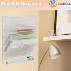 Kuntine.B 6-Tier Wall File Organizer Hanging File Organizer Cubicle Organizer - Image 6