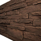 EverStone Acadia Ledge Faux Stone Panel, Weathered Brown Color - Image 7