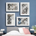 Wocred Set of 2 Rectangular Wall Mirror, Gorgeous Rustic Farmhouse Accent Mirror - Image 2