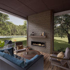 EverStone Herringbone Faux Brick Panel, 46 1/2"W x 25 1/4"H x 1"D, Adobe Color - Image 12