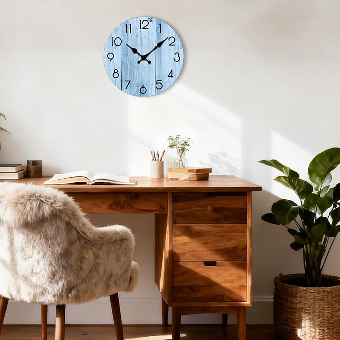 Wall Clock, Modern Wall Clocks Battery Operated, Silent Non Ticking Clock - Image 2