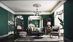 Dimoon 394''x17.7'' Dark Green Peel and Stick Wallpaper Contact Paper Modern - Image 3