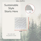 Wall!Supply - 3D Wall Panels – Flow Line White Wall Covering - Lightweight - Image 5