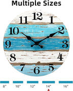 CHYLIN Nautical 14 Inch Wall Clock, Silent Sweep Movement, Good Gift - Image 2