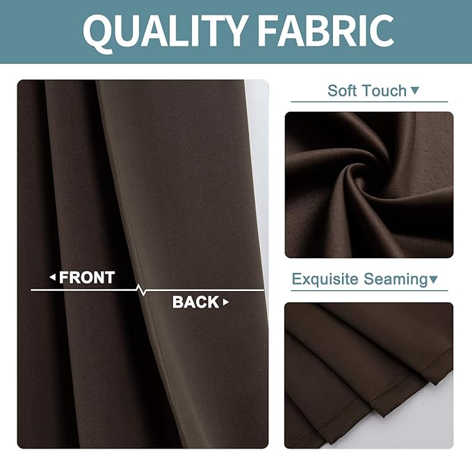 ChrisDowa Brownout Curtains 70 inches Wide - Image 3