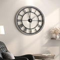 Cuspin Large Wall Clock for Living Room Decor, 24 Inch Round Farmhouse Wall by Cuspin