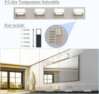Ralbay 5 Color Temperature Brushed Nickel Vanity Lights - Image 2
