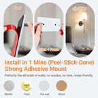 Peel and Stick Wall Sconces, Stick On Wall Sconce Set of 2, Battery Operated - Image 3