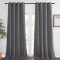 NICETOWN Grey Blackout 102 inch Curtain by NICETOWN