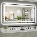 66x36 Inch LED Bathroom Mirror by Briivuemodernmirrors