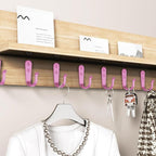 BREYDROK 20PCS Pink Heavy Duty Single Prong Metal Wall Hooks - Image 7