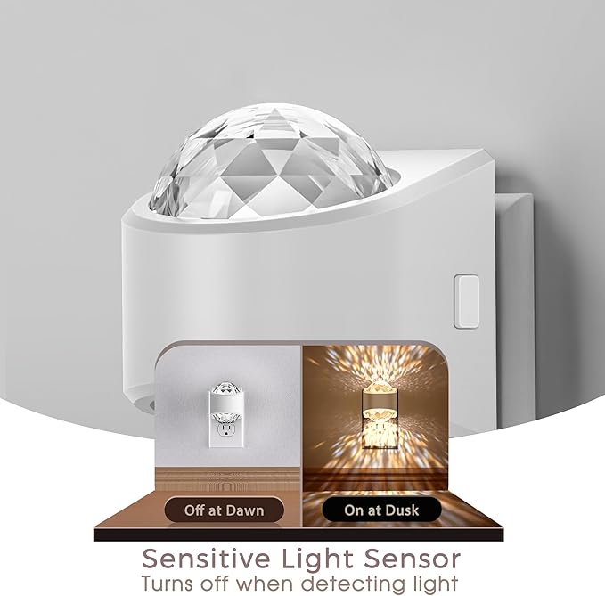 Briignite Night Light, Night Lights Plug into Wall, LED Projector Night Light - Image 2