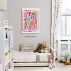 Funky Cute Kids Abstract Wall Art Trendy Bright Colorful Poster 08x10 inch - Image 4