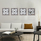 ZEXUIRU 4 Set. Rustic Wall Mirrors - Image 4