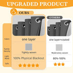 RYB HOME Extra Long 100% Blackout Room Divider Curtains - Image 2