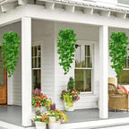 BLEUM CADE 2Pcs Fake Hanging Plants, 9 Branch Artificial Hanging Plant - Image 5