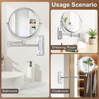 DECLUTTR 8 Inch Wall Mounted Magnifying Mirror - Image 5