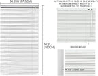 YIIBAII Mini Blinds Suitable for 35" W x 64" H Windows 1" Aluminum Horizontal - Image 6