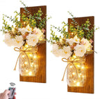 Rustic Wall Sconces Mason Jar Sconces Handmade Wall Art Hanging Design by HOMECOR