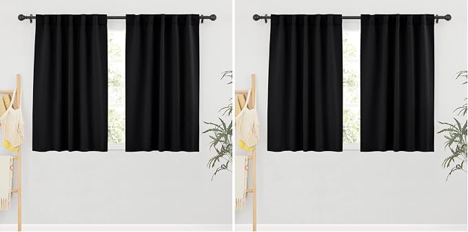 RYB HOME Short Bedroom Blackout Curtains by RYBHOME