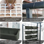 Vertical Garden Wall Planter, 4-Tier Stackable Wall Planter Indoor Outdoor - Image 7